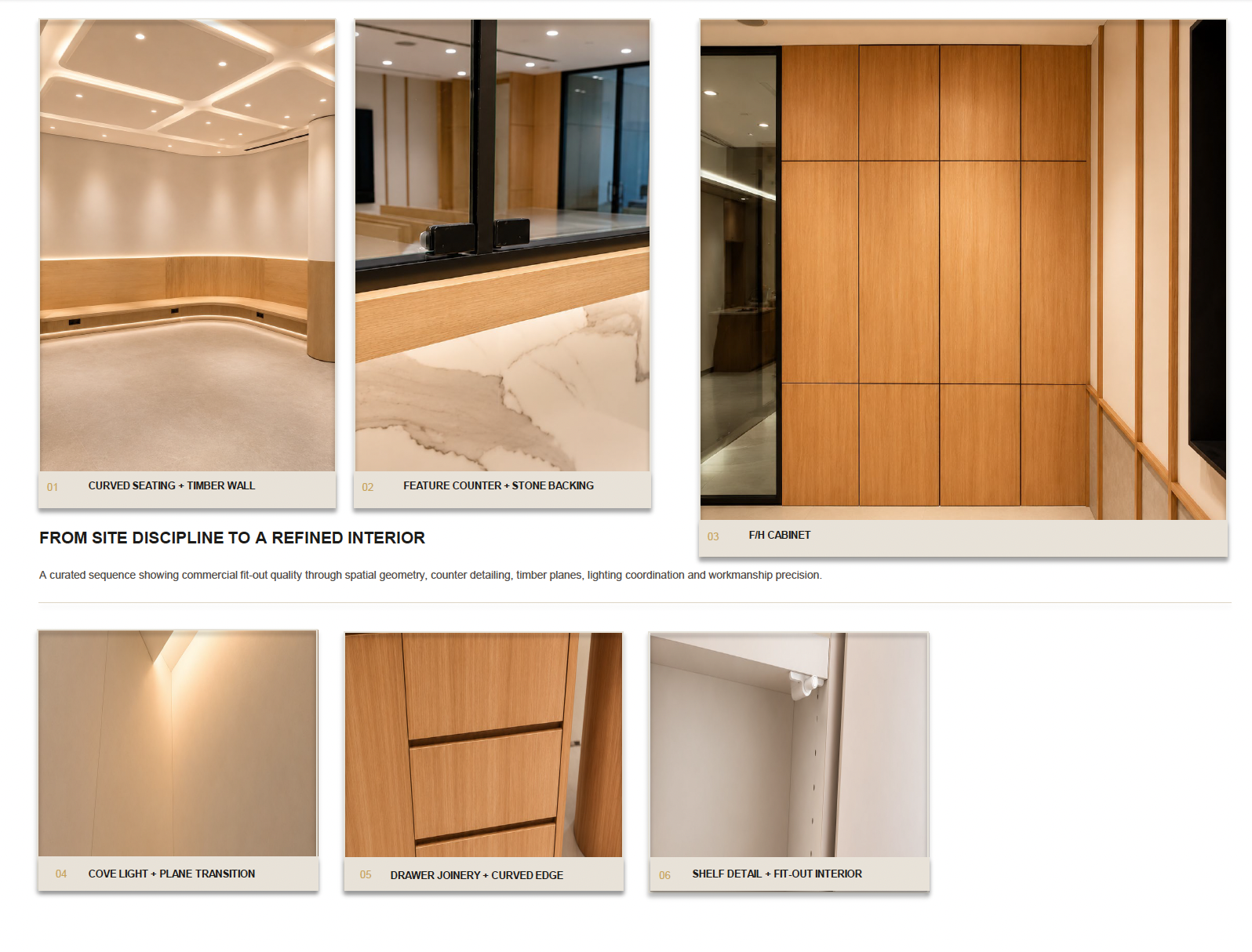 From site discipline to a refined interior — completed project by Wardrobe SG